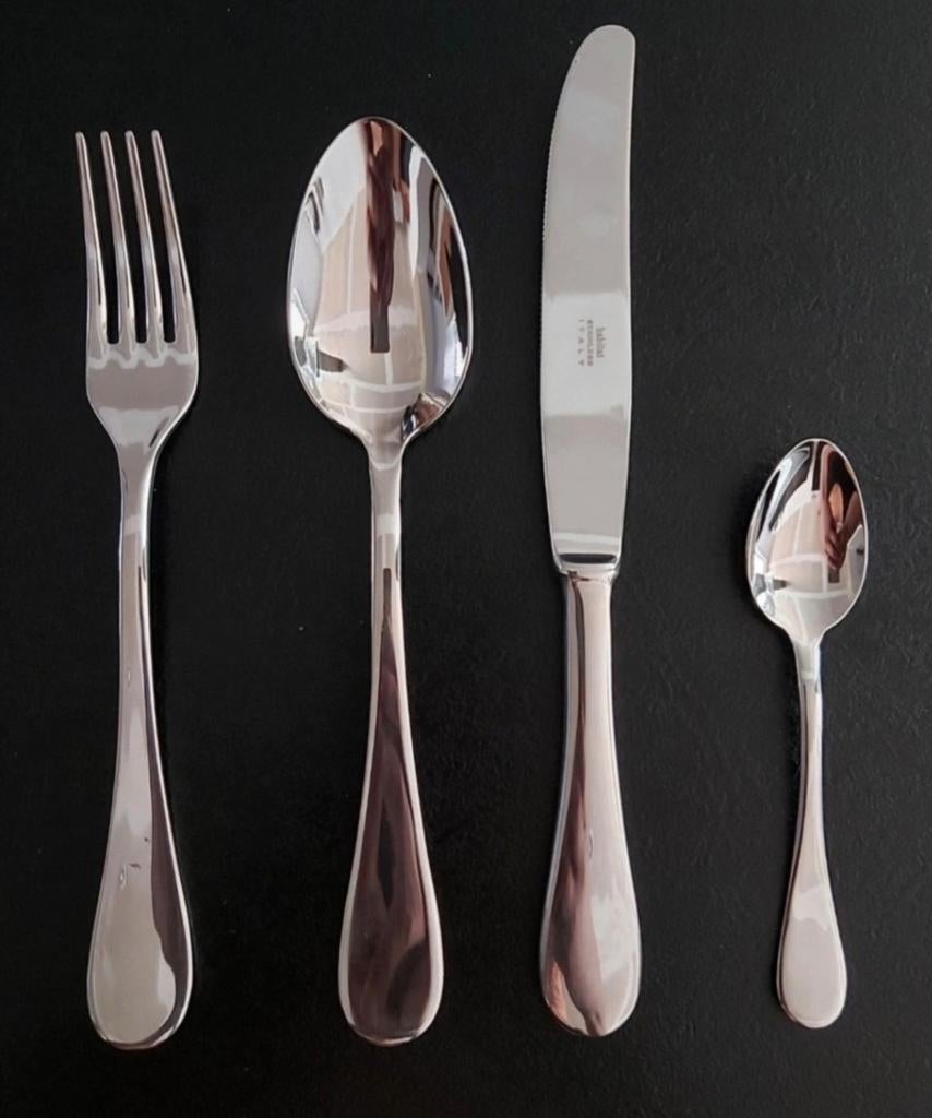 HABITAT DESIGN BRIGHTON  24 Pieces inox argenté NEUVES, Neuf, Résiste au lave-vaisselle, Enlèvement ou Envoi, Ensemble de couverts