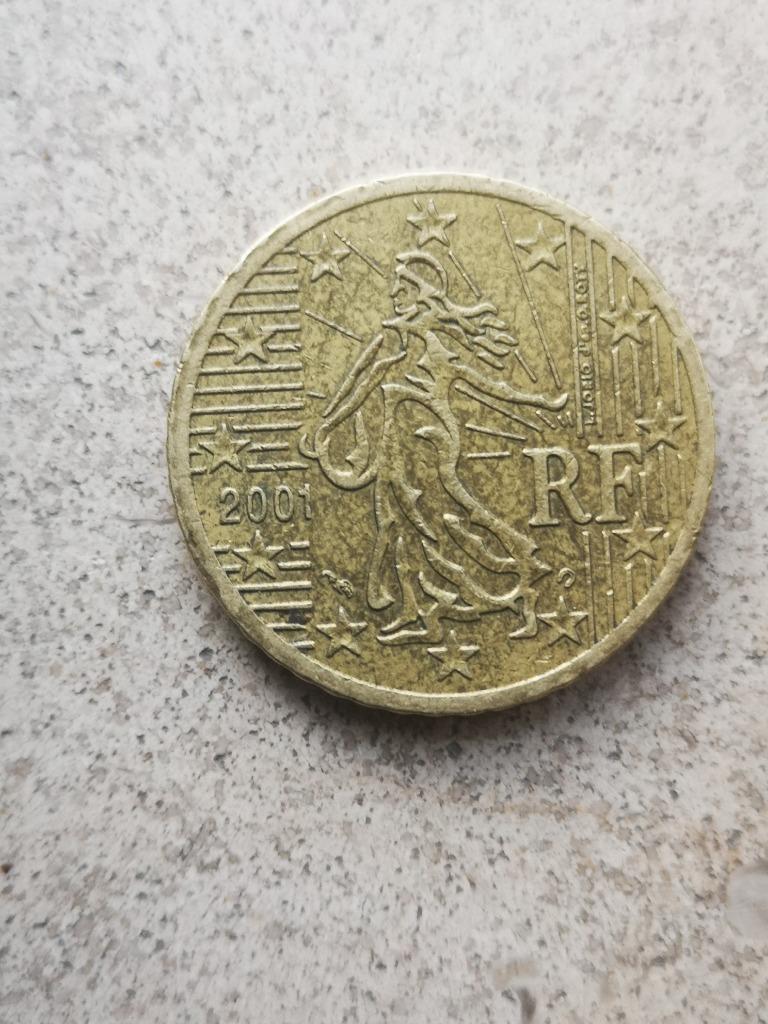 50c euromunt frankrijk 2001, Postzegels en Munten, Munten | Europa | Euromunten, Ophalen of Verzenden, Frankrijk, Losse munt