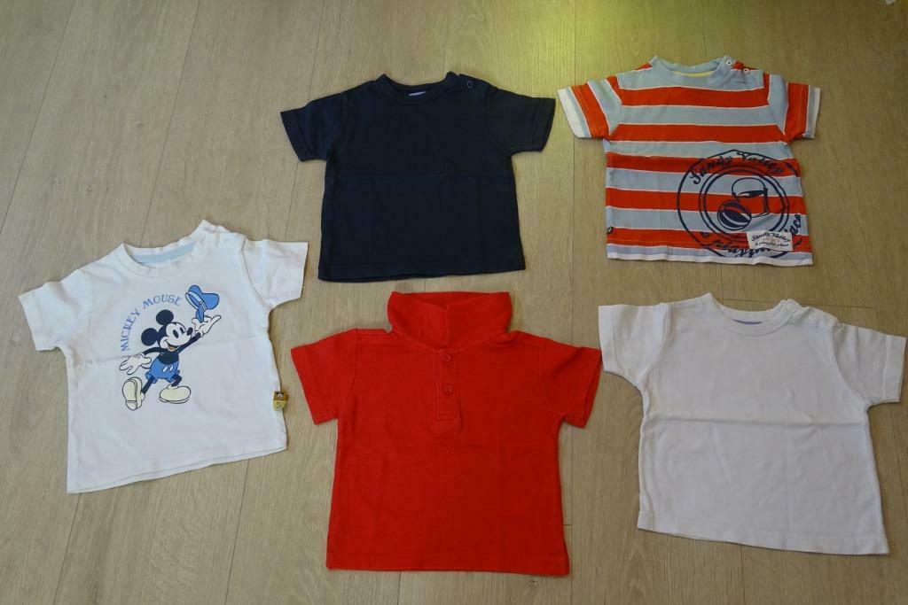 Pakket van 5 T-shirts jongen maat 74, Ophalen of Verzenden, Gebruikt, Jongetje, Shirtje of Longsleeve