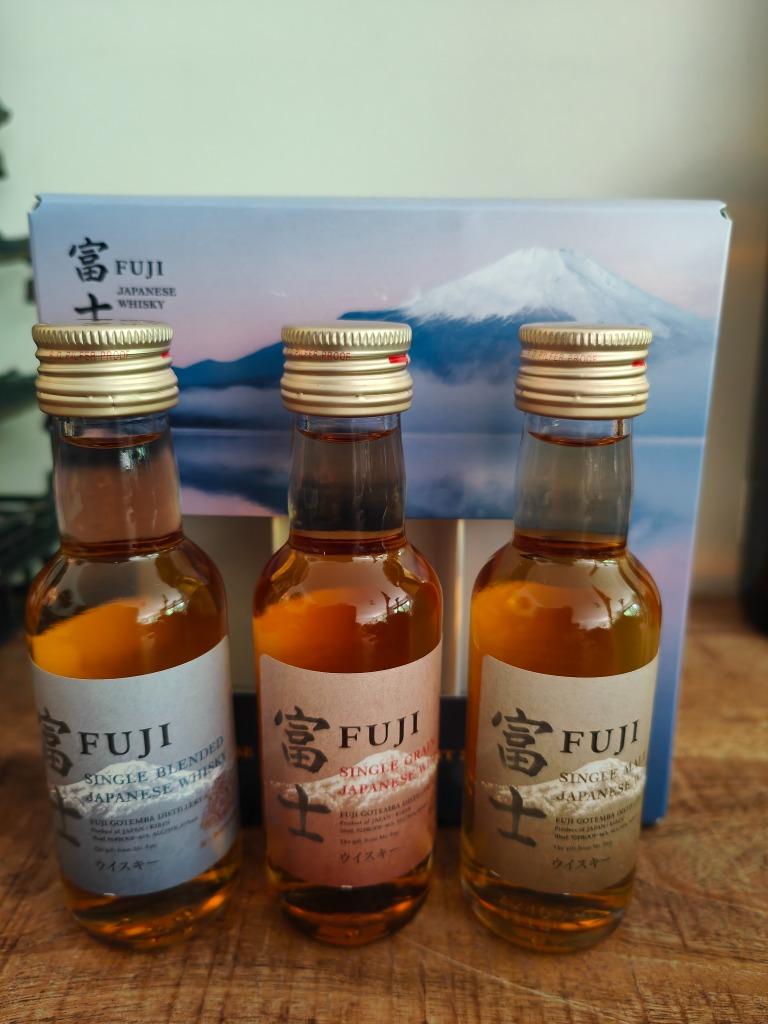 FUJI Set 3 flessen: Single Grain - Malt - Blended 3x 50ml, Overige gebieden, Overige typen, Nieuw, Ophalen of Verzenden