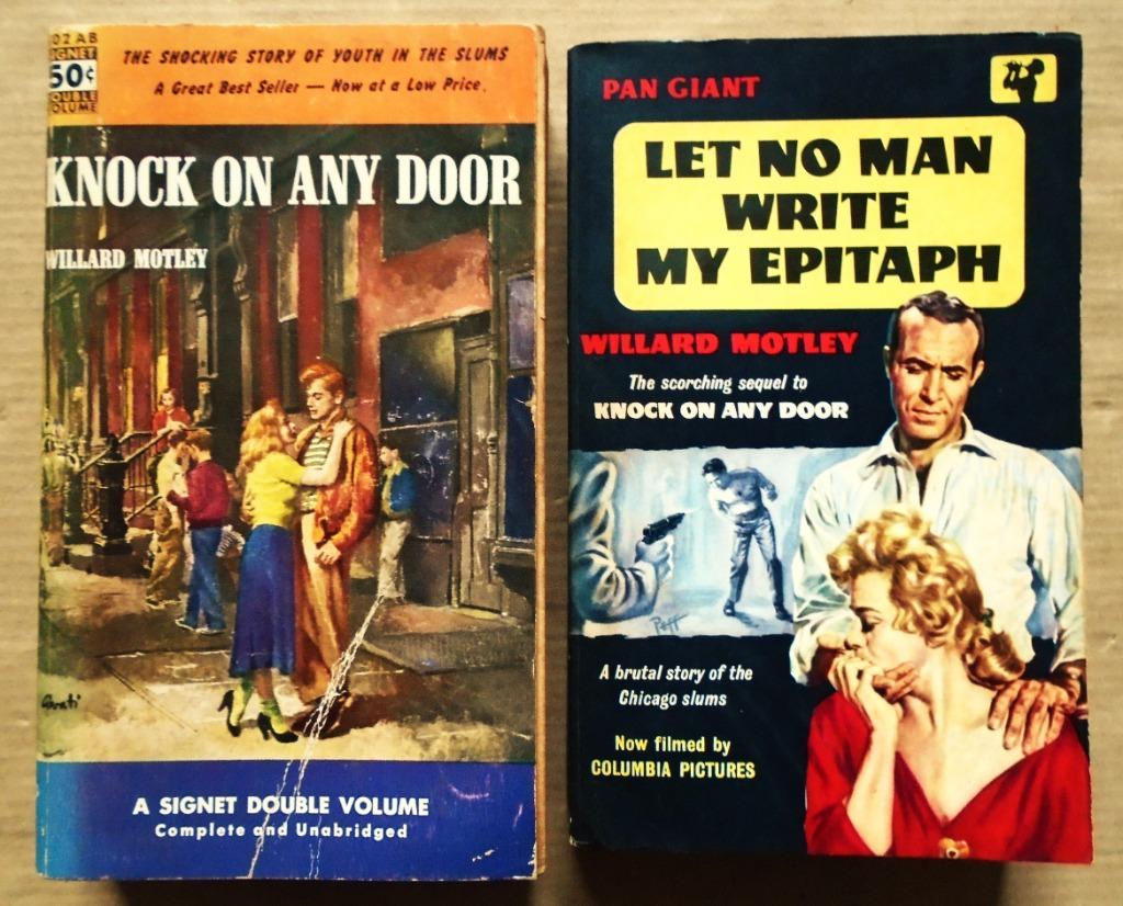 Knock on any door and its sequel Let no Man write my epitaph, Gelezen, Willard Motley, Ophalen of Verzenden, Amerika