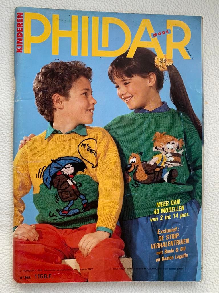 Phildar mode kinderen - vintage - 1988, Boeken, Ophalen