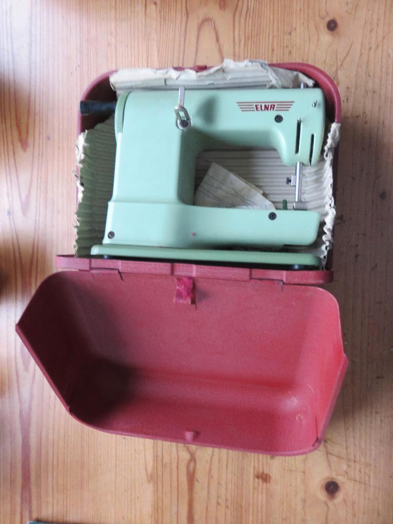Elna Junior 50s naaimachine, Ophalen of Verzenden, Gebruikt