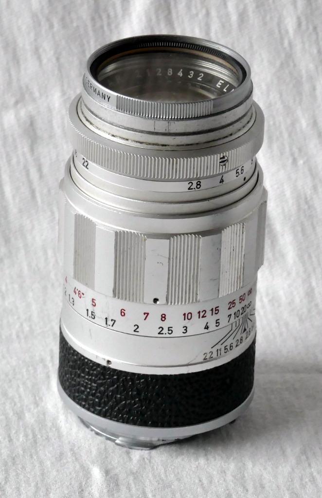 Leica Elmarit M 90 f2.8 Leitz Silver, Enlèvement ou Envoi, Utilisé, Reflex miroir, Leica