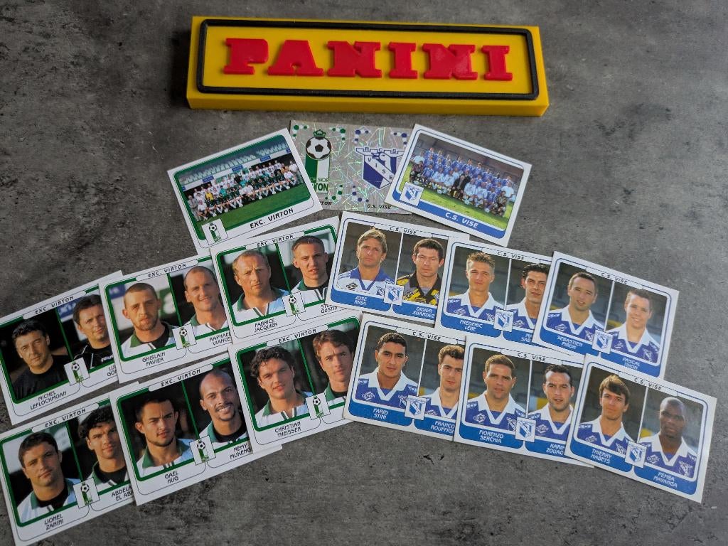 PANINI STICKERS 15X FOOTBALL 2002 VIRTON/VISE, Verzenden, Nieuw