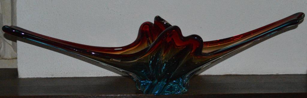 Coupe décorative Murano de 78 cm de long, Antiquités & Art, Antiquités | Verre & Cristal, Enlèvement ou Envoi