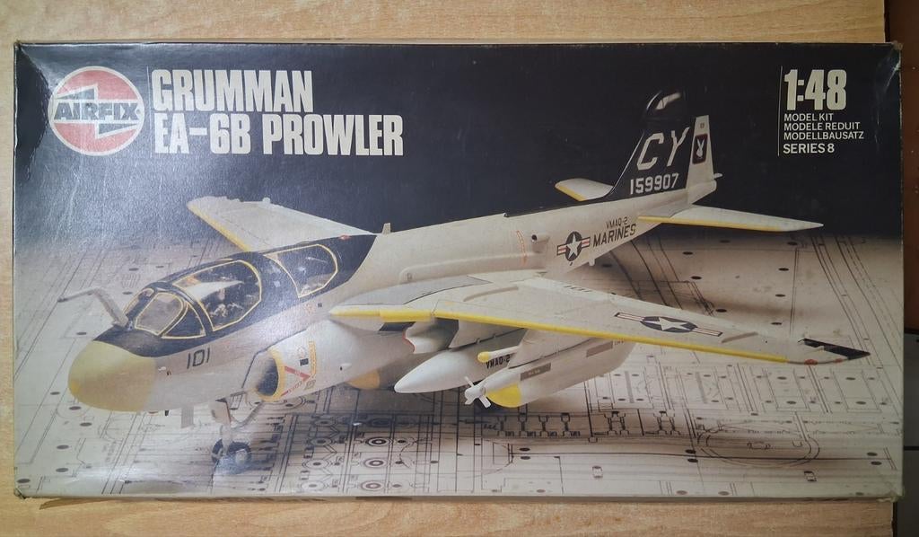 Grumman EA-6B Prowler, 1/48 Airfix, Enlèvement ou Envoi, Comme neuf, Avion, Plus grand que 1:72