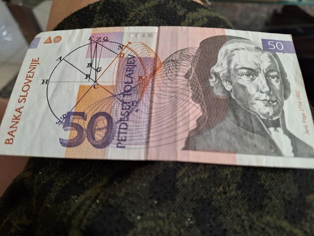 Sloveens bankbiljet van 50 tolarjev, Postzegels en Munten, Bankbiljetten | Amerika, Ophalen of Verzenden