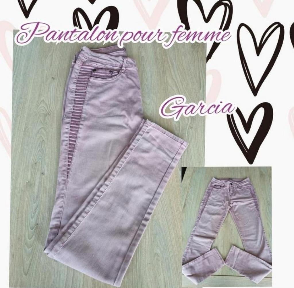 Pantalon pour femme-mauve-Garcia, Garcia, Ophalen of Verzenden, Gedragen, Lang