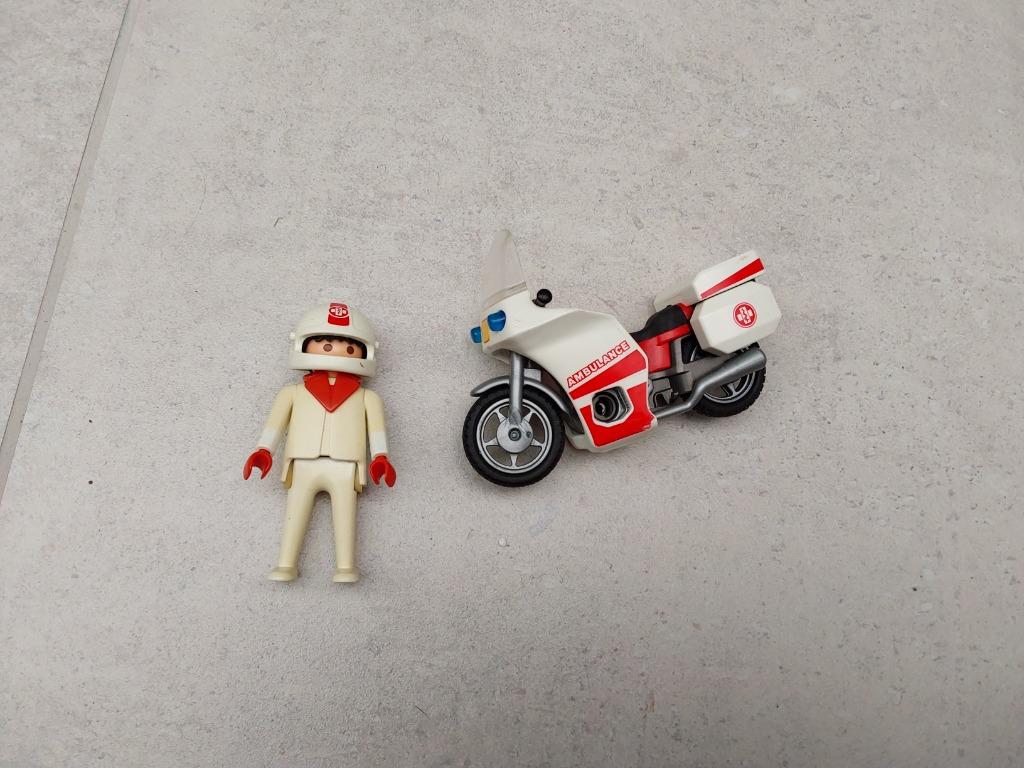 Playmobil motor ambulancier, Ophalen of Verzenden, Gebruikt