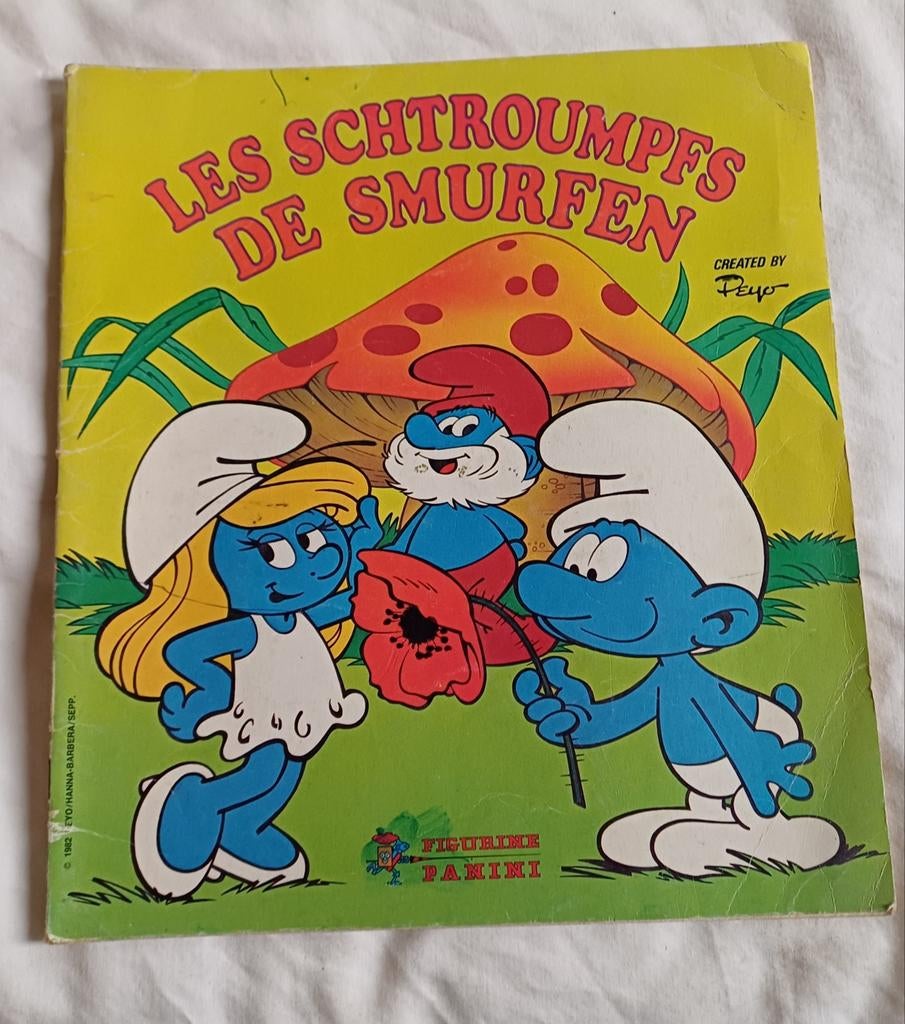 Livre d'autocollants Panini 1982 Schtroumpfs Payo, Enlèvement ou Envoi, Comme neuf