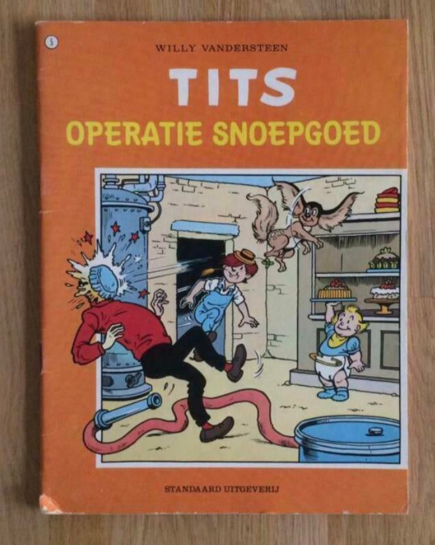 Tits 5 Operatie Snoepgoed Willy Vandersteen 1979, Boeken, Eén stripboek, Ophalen of Verzenden, Gelezen