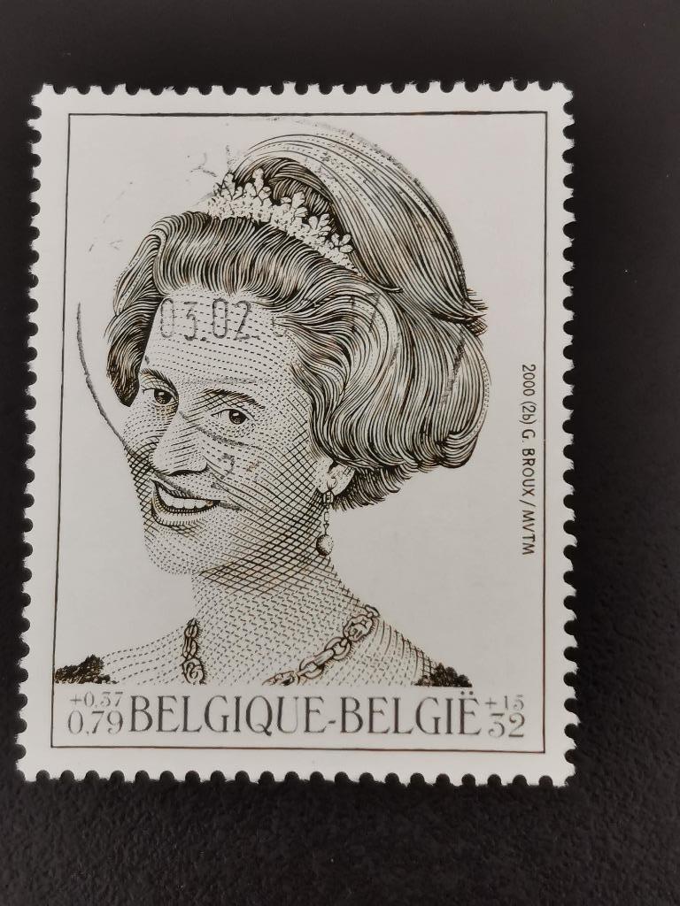 Belgique 2000 - Famille royale - Reine Fabiola - timbre-surt, Enlèvement ou Envoi, Affranchi, Maison royale