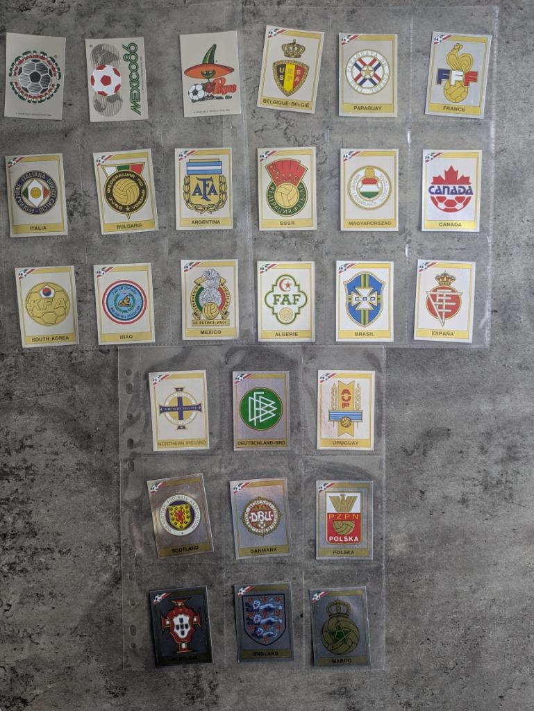 Autocollants de football PANINI WORLD CUP MEXICO 86 27X, Hobby & Loisirs créatifs, Autocollants & Images, Envoi