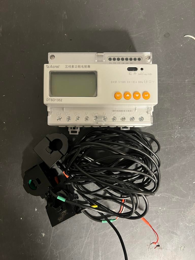 Arcel DTSD1352 energiemeter modbus met spoelen, Ophalen of Verzenden, Zo goed als nieuw