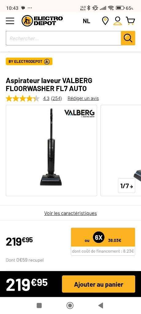 Nettoyeur, Electroménager, Enlèvement, Comme neuf, Autres types