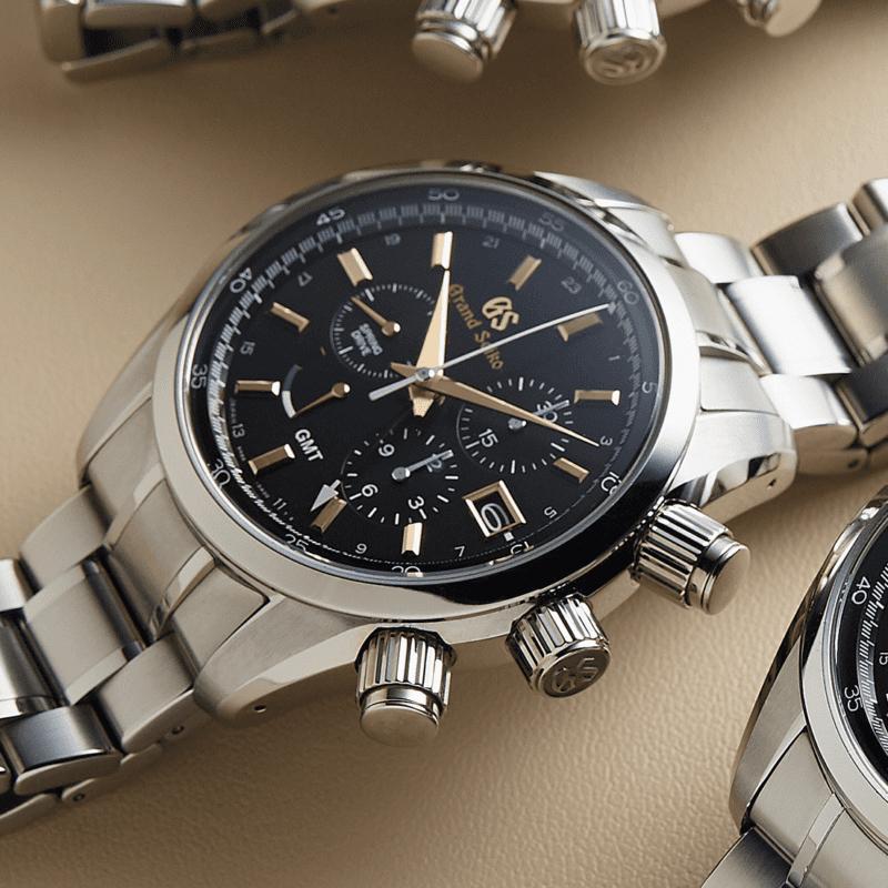Grand Seiko Spring Drive Chrono, Ophalen, Seiko, Zo goed als nieuw, Goud