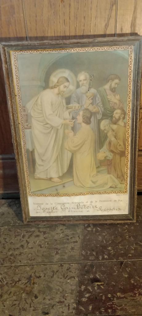 Religieuze gravure, 24x36, n161, Antiek en Kunst, Kunst | Etsen en Gravures, Ophalen of Verzenden