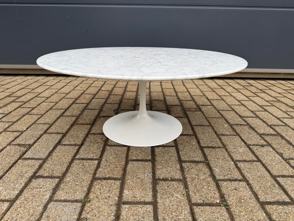 Originele Knoll Tulip Eero Saarinen Salontafel Carrara, Huis en Inrichting, Tafels | Salontafels, Ophalen of Verzenden