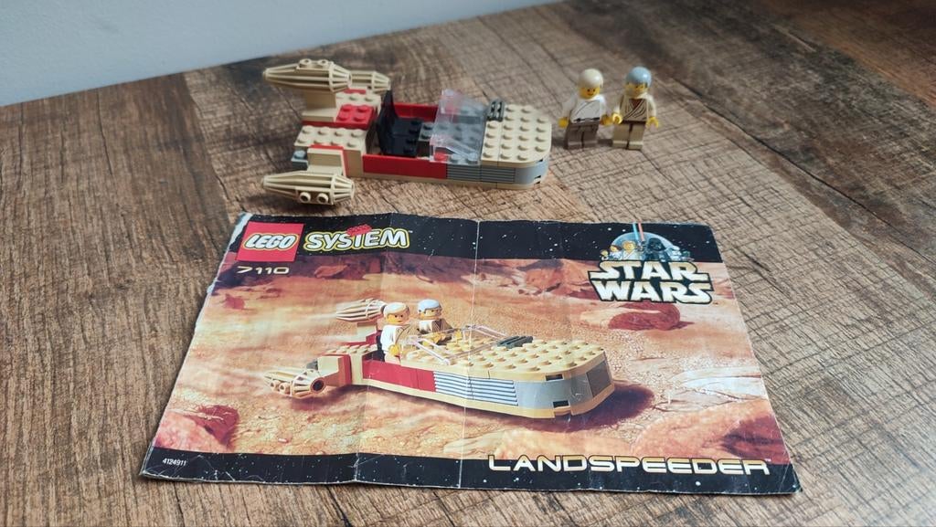 LEGO Star Wars 7110 Landspeeder (1999) + minifiguren, Ophalen of Verzenden, Lego