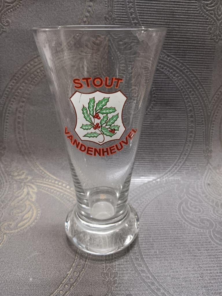 Verre à bière de Stout Vandenheuvel Bruxelles 2, Collections, Enlèvement ou Envoi, Utilisé, Ustensile