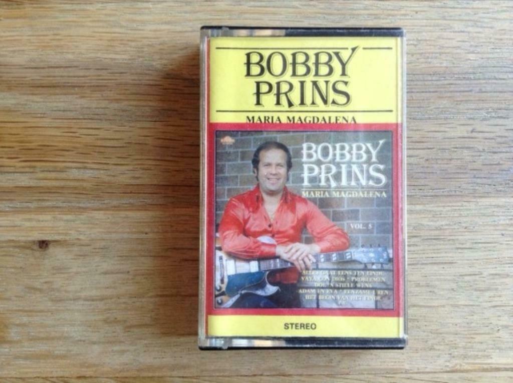 muziekcassette bobby prins, Cd's en Dvd's, Cassettebandjes, Origineel, Nederlandstalig, 1 bandje, Ophalen of Verzenden