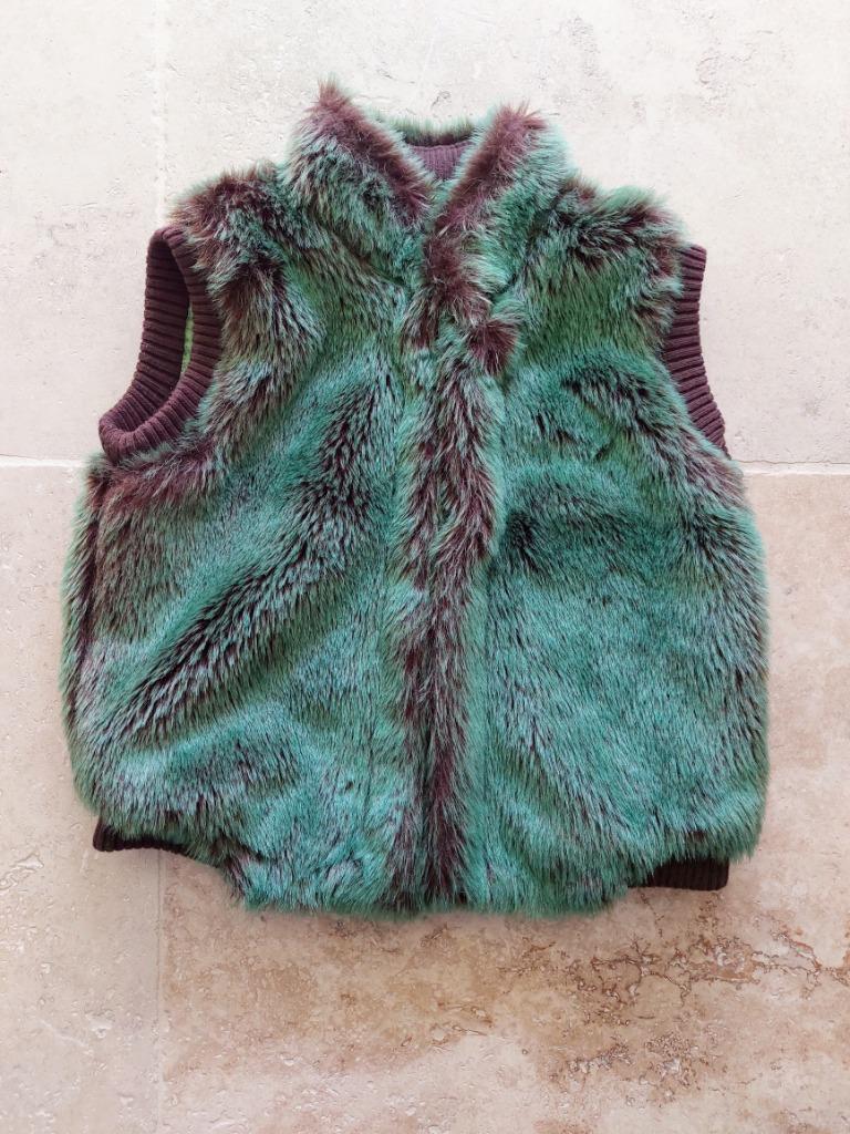 MEES bodywarmer faux fur groen (S) NIEUW, Nieuw, Ophalen of Verzenden, Maat 36 (S), MEES