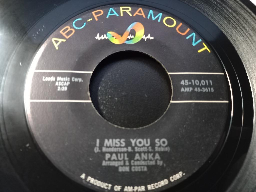 Paul Anka – I Miss You So / Late Last Night ' 7, Ophalen of Verzenden, Gebruikt, Pop