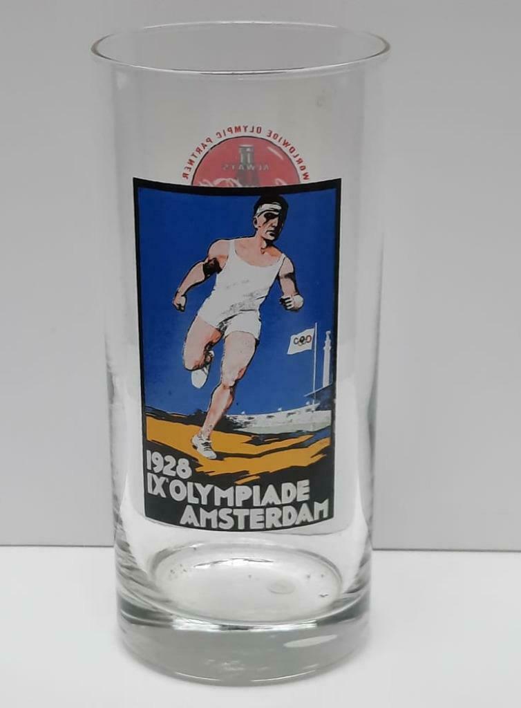 Coca Cola glas - Olympische spelen Atlanta 1996 - Amsterdam, Verzamelen, Ophalen, Nieuw, Frisdrankglas