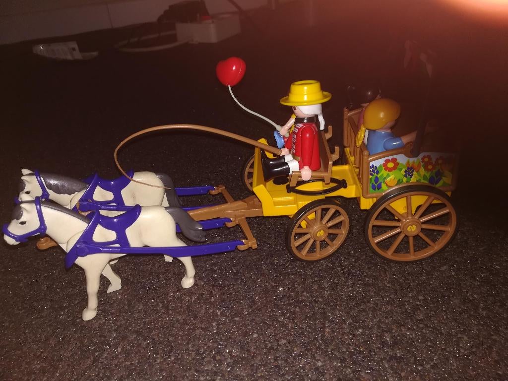 Paardenkoets playmobil, Ophalen of Verzenden, Gebruikt