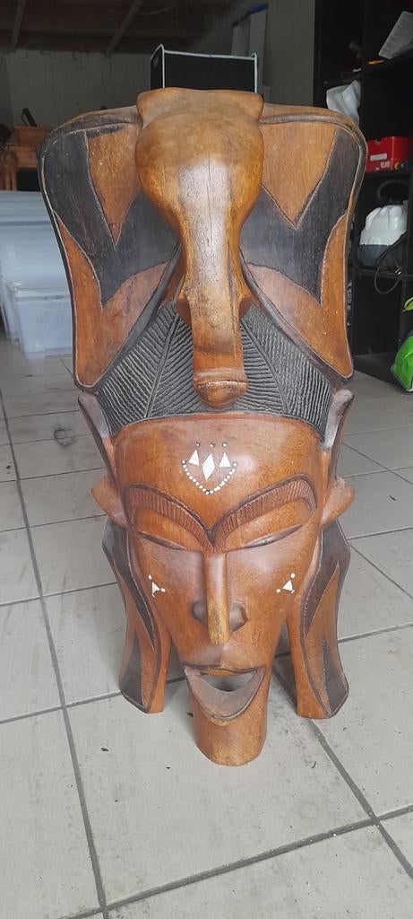 Grand masque africain . +- 70 cms, Antiquités & Art, Enlèvement