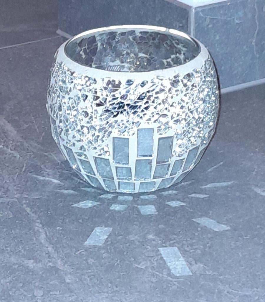 Grand photophore ou pot pour plante ''miroir'', Enlèvement ou Envoi, Comme neuf