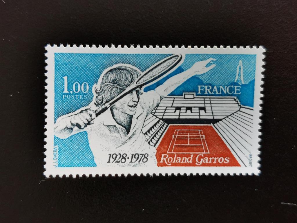 Frankrijk 1978 - sport - tennis - 50 jaar Roland Garros **, Ophalen of Verzenden, Postfris, Sport