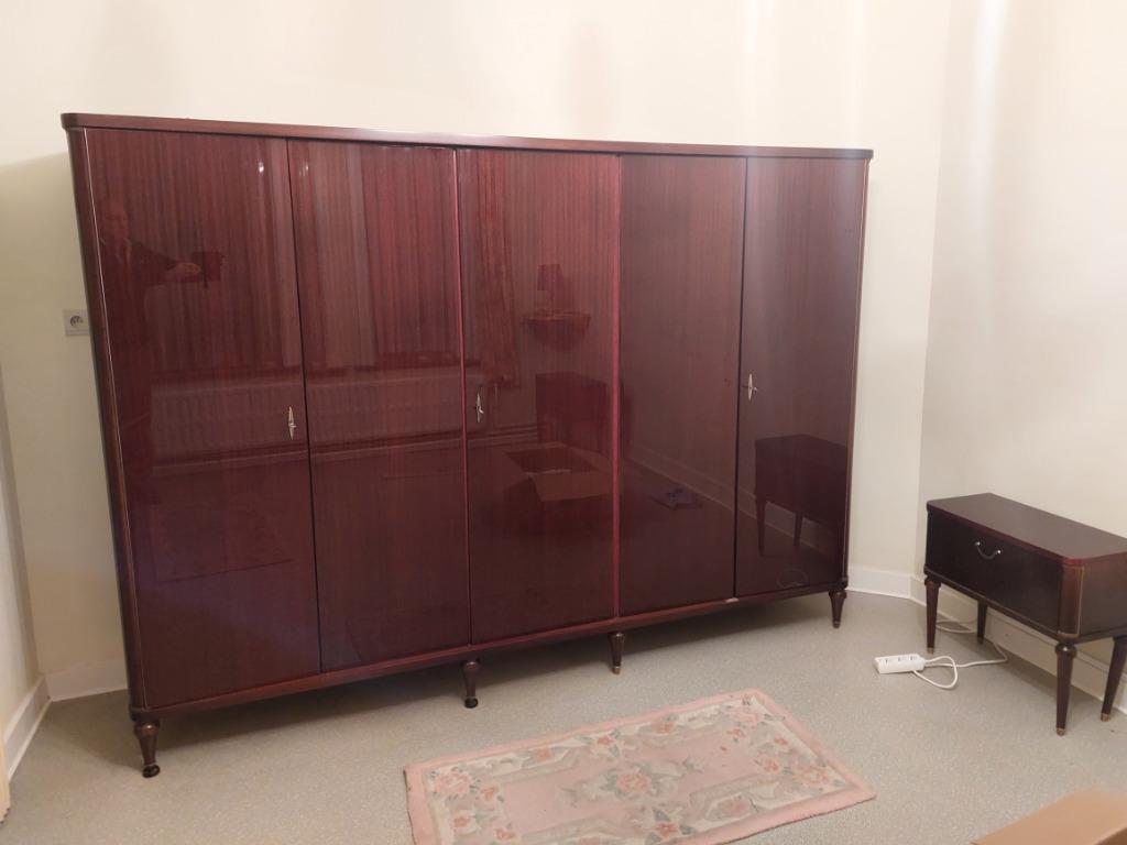 Vintage slaapkamer, Huis en Inrichting, Slaapkamer | Complete slaapkamers, Gebruikt, Tweepersoons, Ophalen