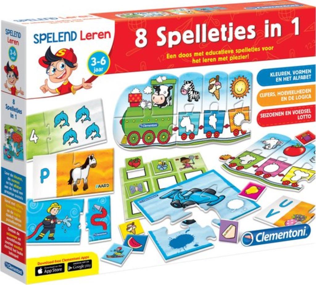 Clementoni Spelend Leren-8 spelletjesin1-Educatief als nieuw, Ophalen of Verzenden, Zo goed als nieuw