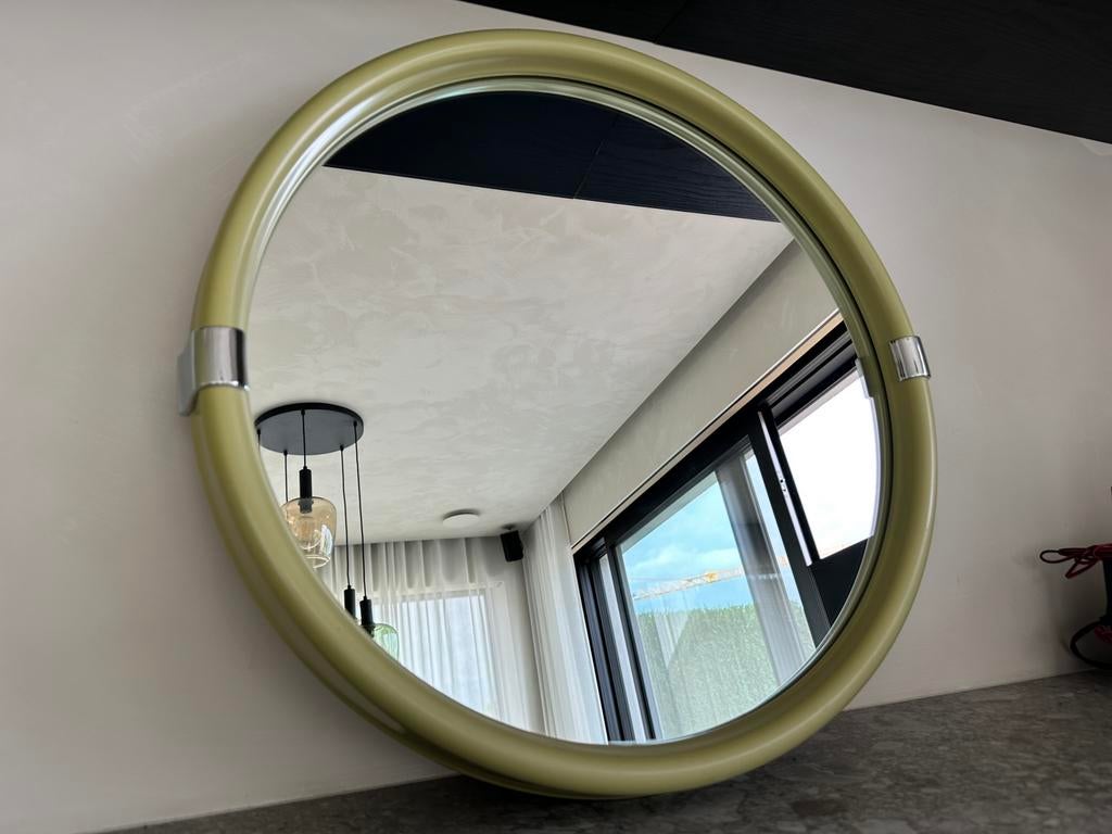 Carrara & Matta vintage spiegel Oceania (1970-1980), Ophalen, Rond, 50 tot 75 cm, Minder dan 100 cm