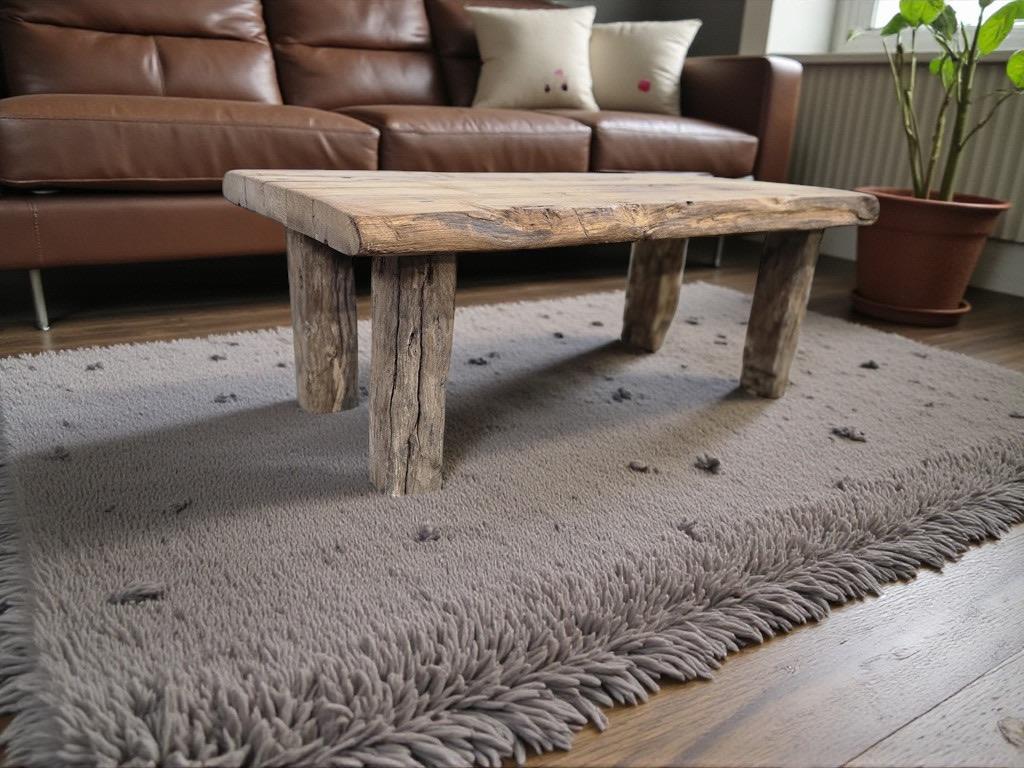 table basse/table basse robuste en bois vintage, Enlèvement ou Envoi