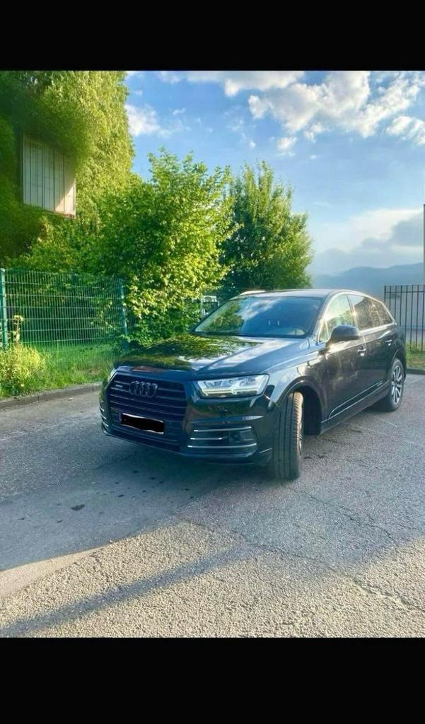 Audi Q7 e-tron Quattro, Auto's, Automaat, Zwart, Leder, 5 zetels