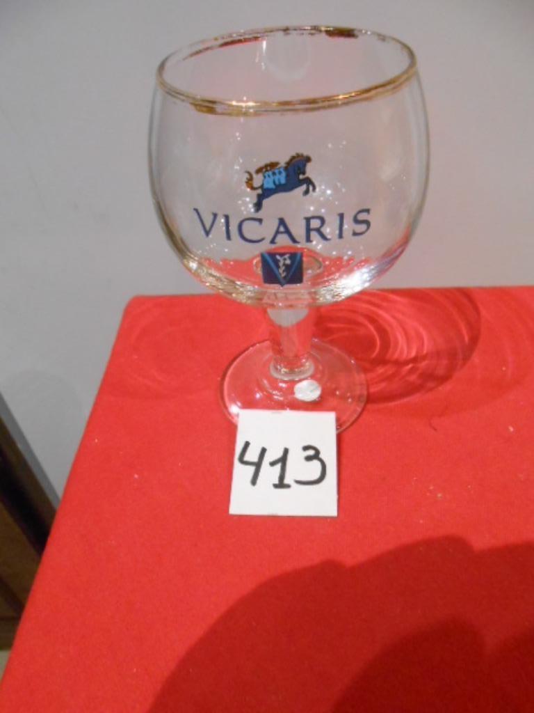 Collection de verres à bière Vicaire, Enlèvement ou Envoi, Comme neuf, Verre à bière