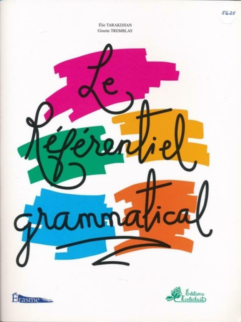 Le Référentiel grammatical ERASME, Enlèvement ou Envoi, Comme neuf, Secondaire, Français