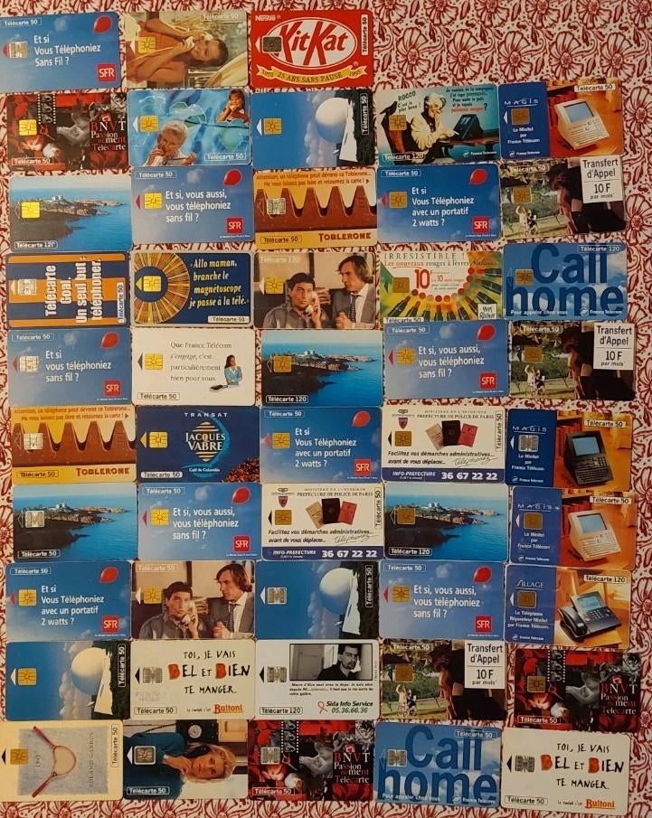Lot 48 cartes téléphoniques françaises de 1995, Enlèvement ou Envoi