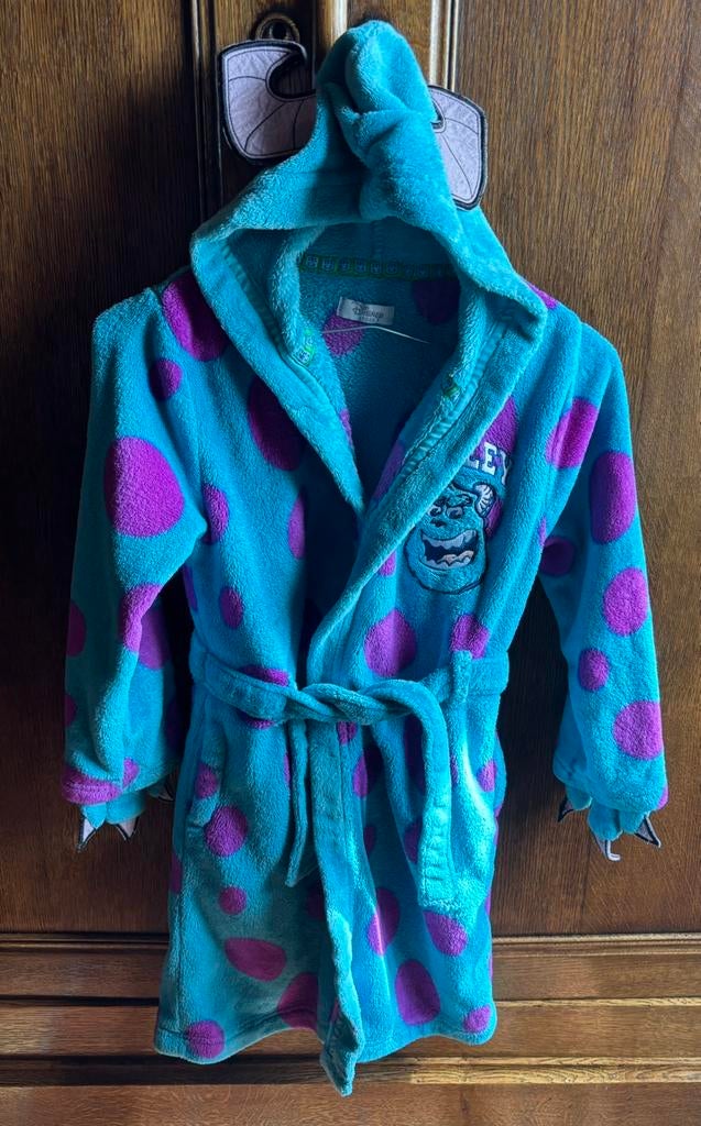 Badjad met kap en klauwen van Sulley., Enfants & Bébés, Accessoires de mode pour bébé, Enlèvement ou Envoi, Comme neuf, Disney