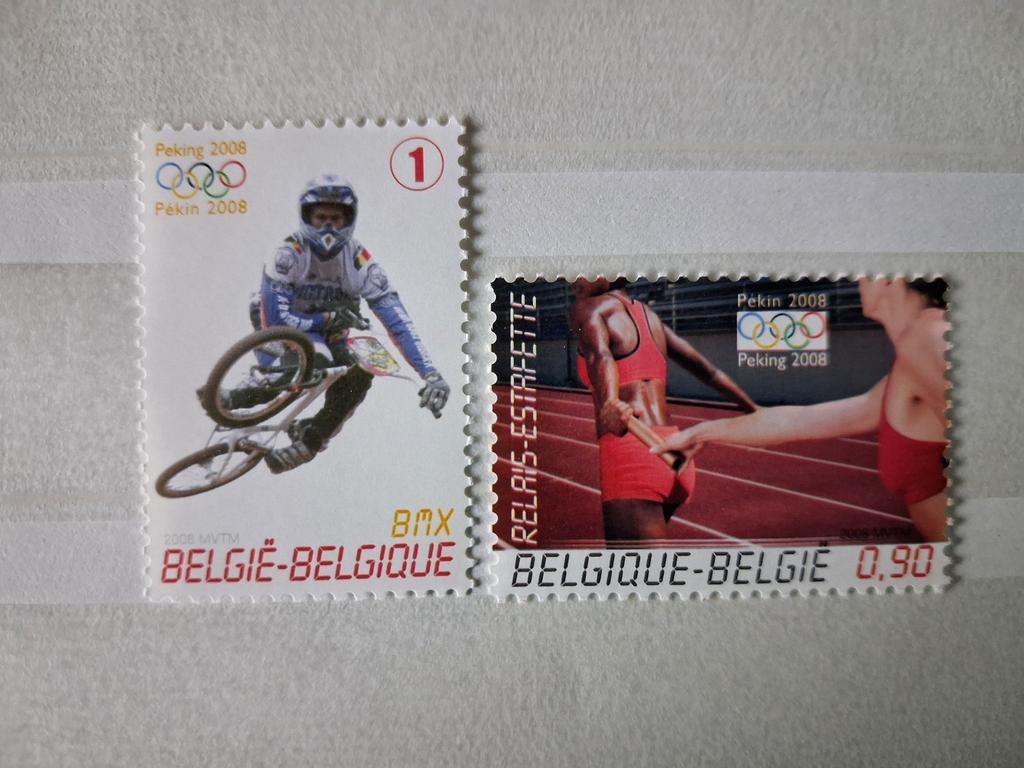 Belgique OBP 3797-98 Année de fabrication 2008, Enlèvement ou Envoi, Non oblitéré, Neuf, Jeux olympiques