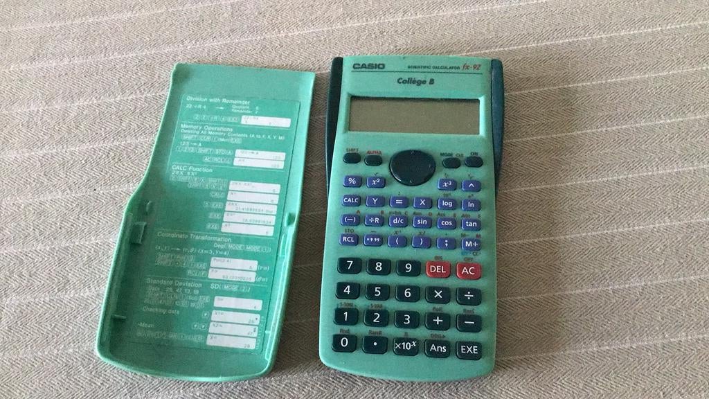 Casio fx-92  college B, Ophalen, Gebruikt