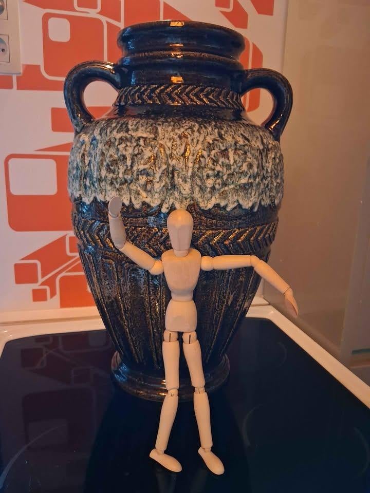 West-Duitsland vaas van 50 cm, Antiek en Kunst, Antiek | Keramiek en Aardewerk, Ophalen