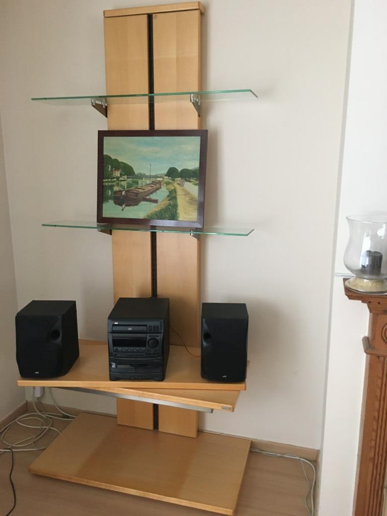 meuble de salon pour tv ou hifi, Maison & Meubles, Armoires | Mobilier de télévision, Verre, Enlèvement ou Envoi