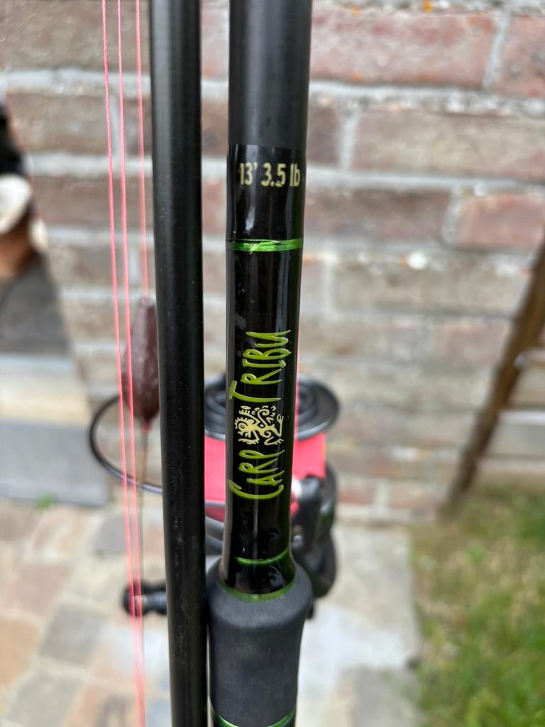 Canne a peche a la carpe + leadcore 45LB et 35 LB, Ophalen, Zo goed als nieuw