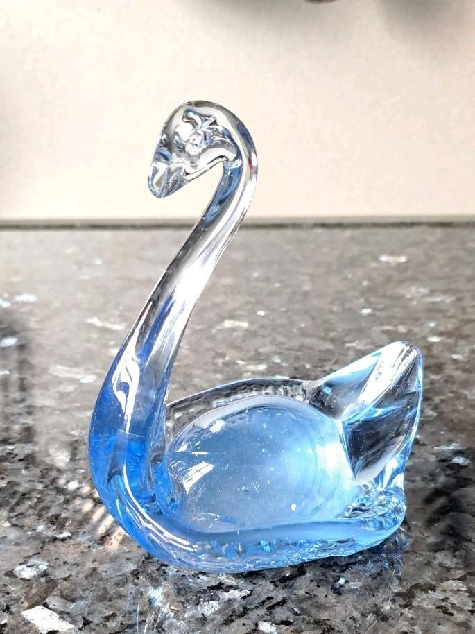 Zwaantje in glas, Antiek en Kunst, Ophalen of Verzenden