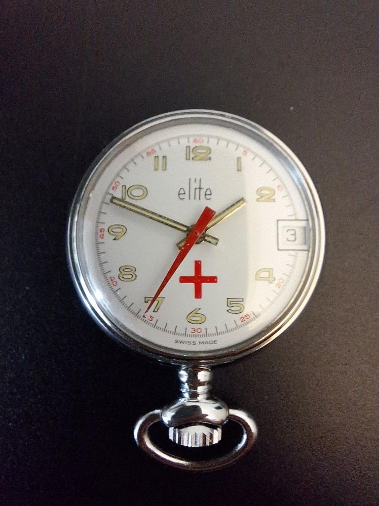 Montre de poche vintage « Nurse » Brand Elite, fabriquée en, Envoi, Neuf