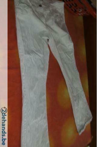 [837]pantalon blanc pimkie EU40 I 46 F 42 élastique, Taille 38/40 (M), Enlèvement ou Envoi, Longs, Pimkie